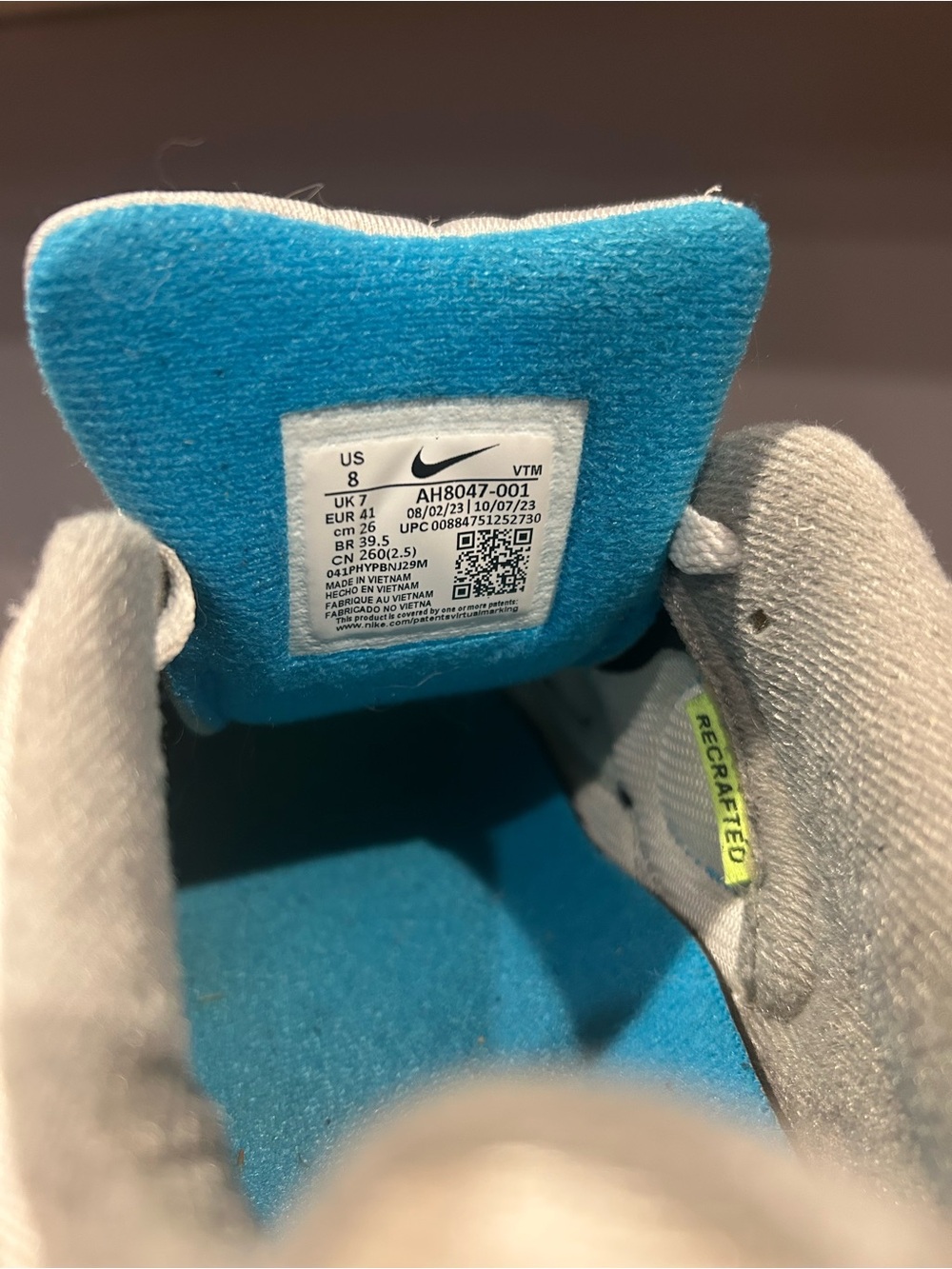 NIKE Air
Air Span II 
Blue & Gray Sneakers - Picture 7 of 9